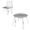 Children Table and 2 Chairs with Storage Kids Bedroom Furniture Playroom Bedroom