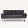 3 Seater Click Clack Sofa Bed Recliner Settee Couch Sofabed with Bloster Pillows