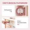 Robud Kids Kitchen Playset Wooden Cooking Toy Play Kitchen Pretend Play Toys