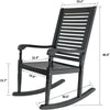Outdoor Rocking Chairs Set of 2 Wooden Patio Adirondack Chair for Balcony Garden