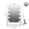 Hollywood Makeup Mirror Vanity Mirror with 12 Lights LED 3 Color Light