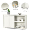 Freestanding Kitchen Storage Cabinet Floor Storage Cabinet-White