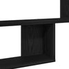 Wall Shelf Black Oak 100x15x70 cm Engineered Wood