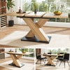 Extendable Table 119-158.5 x 80 cm Kitchen Table Wooden Effect Telescopic Table