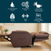 RISE & RECLINE Chair Electric Lift Recliner Armchair Dorchester Dual Motor Seat