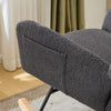 Modern Rocking Chair Swing Rocker Armchair Baby Rocking Chair For Nursery Grey
