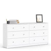 Large Wide White Chest Of 6 Drawers Bedroom Drawer Chests Storage Unit Cabinet