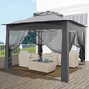 3m x 3m Pop Up Garden Gazebo Tent Heavy Duty Waterproof UV50+ with Mosquito Net