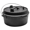 Pre-Seasoned Cast Iron Outdoor/Camping Dutch Oven Stew Pot with Handle and Lid