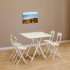 Folding Table & Chairs Breakfast Bar Kitchen Dining Room 3/5 Piece Furniture Set