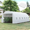 6x3x2m Greenhouse Replacement Cover ONLY for Tunnel Walk-in Greenhouse White
