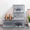 12/24 Shoe Storage Box Organizer Display Unit Shoe Folding Box Durable Organiser