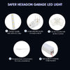 14 x Hexagon LED Lighting Car Detail Home Garage Workshop Retail Barber Car Van