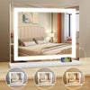 Hollywood Large Makeup Mirror Vanity Mirror Dimmable LED 3 Color Light 58*46cm