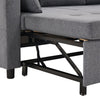 Pull Out Sofa Bed L Shape Corner Sofa with Reversible Chaise with Storage Grey