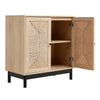 Sideboard Storage Buffet Cabinet with 2 Doors Shelf Dining Room Wooden Cupboard