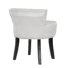 Velvet Padded Low Back Vanity Chair Dressing Table Makeup Stool Dining Chair