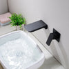 Bathroom Brass Wall Mounted Waterfall Spout Sink Faucet Basin Mixer Taps UK