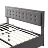 Ottoman Storage Gas Lift Bed Upholstered Bed Frame with Drawer 5ft King Bed Grey