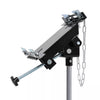 Vertical Hydraulic Transmission Gearbox Jack 500kg Height 127-208cm Swivel Wheel