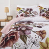 Flowers Patchwork Bedspread Quilted Coverlet Set Bedding Pillowcase Double Size