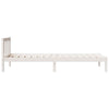 Long Bed Frame without White 90x210 Solid Wood Pine K0Z7