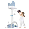 Indoor & Outdoor Sports Toy Set Kids Basketball Hoop Activity Center-Blue