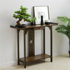 Industrial Console Table Rustic Wood Side Table Hallway Storage Shelf w/ Drawers