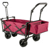 Beach Trolley Outdoor Utility Garden Cart Folding Wagon Cart With Canopy