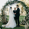 Heavy Duty Metal Double Pole Round Wedding Backdrop Stand Arch Garden Arbor Deco