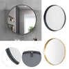 Wall Mounted Bathroom Mirror Cosmetic Makeup Shaving Mirror HD Glass Metal Frame