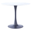 Modern Round Dining Room Table Bistro Bar Table Metal Base Kitchen Restaurant