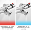 UK Modern Thermostatic Bath Shower Mixer Taps Deck Mounted Chrome Valve Bar Tap