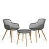 Ambiance Garden Grey Table and 2 Chairs Bistro Patio Set