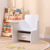 2 in 1 Children Chair Desk with Storage Bin Arts Craft Snack Toddler Kids Mysize