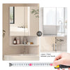 Corner Bathroom Mirror Cabinet With Storage Wall Mounting For Bathroom Modern