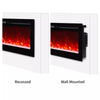 40-60" Electric Insert Fire LED Fireplace 9-12 Flame Wall/Inset Mount/Freestand