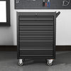 Lockable Garage Workshop Tool Trolley Toolbox 7 Drawers Cabinet Ball Bearings UK