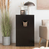 2-Tier Cat House Indoor Pet Crate Litter Box Enclosure Side Storage Cabinet