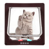 Lockable Pet Door 4Way Locking Small Medium Large Dog Cat Flap White/Brown Frame