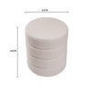 Teddy Plush Footstool Dressing Table Bedroom Rest Makeup Chair Soft Seat Ottoman