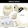 Heating 8-Point Massage Recliner Swivel Chair Sofa w/ Remote Control XMAS Gift