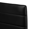 Black Tempered Glass Dining Table Top and 4/6 Chairs Faux Leather Seat Furniture