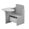 2 in 1 Children Chair Desk with Storage Bin Mysize Arts Craft Snack Toddler Kids