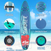 11FT Inflatable Stand Up Paddle Board SUP Surfboard Adjustable Non-Slip Deck
