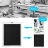 Wall Mounted Computer Table Fold Out Convertible Desk w/Chalkboard Floating Desk