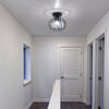 Modern Crystal Ceiling Light Fixture Mini Semi Flush Mount Chandelier Hallway UK
