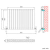 Horizontal Vertical Radiator Flat Panel Oval Column Heating Rad 1800/1600/600