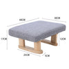 Small Rectangle Footstool Kids Chair Foot Stool Footrest Padded Seat Wooden Base