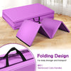 Sports Play Mat Gymnastics Mat with Carry Handles 240 x 116 x 5 cm Purple